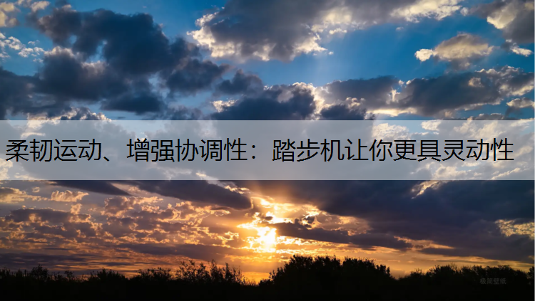 柔韧运动、增强协调性：踏步机让你更具灵动性